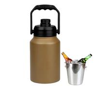 YNPQTDS Secchiello per ghiaccio isotermico con coperchio, isotermica 2L con manico | Contenitore portatile per esterno giardino pic-nic, cucina da viaggio, casa
