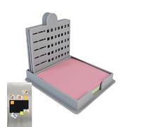 YNPQTDS Stencil per appunti adesivi, dispenser riutilizzabile per appunti, dispenser da scrivania con stencil per studenti, insegnanti, colleghi, sul posto di lavoro, scuola