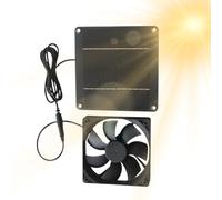 YNPQTDS Ventilatore di scarico solare 20 W impermeabile | Ventilatore a pannello solare, ventilatore a per tettuccio, capanno, mansarda canile, fienile, animali domestici, garage, gazebo, serra