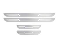 YNQP 4 Pezzi Auto Acciaio Inox Battitacco Piastre di Protezione, per Ford Tourneo Connect 3 (III) I 2022-2024 Accessori di Stile,C