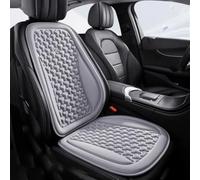 YNQP Coprisedile Auto Estivo 3D Traspirante in Seta di Ghiaccio Cuscino per Sedile, per Hyundai Tucson Hybrid 2000-2025 Accessori Auto,Grey-Front SetX1