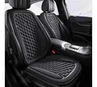 YNQP Coprisedile Auto Estivo 3D Traspirante in Seta di Ghiaccio Cuscino per Sedile, per Jeep Renegade 2016-2025 Accessori Auto,Black-Front SetX2