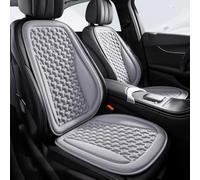 YNQP Coprisedile Auto Estivo 3D Traspirante in Seta di Ghiaccio Cuscino per Sedile, per Opel Mokka-e 2021-2025 Accessori Auto,Grey-Front SetX2