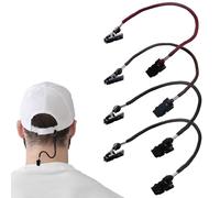 YNR 4 Pezzi Fermo per Berretto Clip Antivento per Cappello Clip per Cappello Fermi per Cappelli con Cordi per Caccia Escursionismo Adatto a Tutti i Tipi di Sport All'aperto