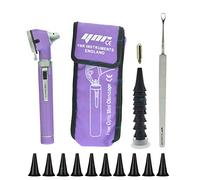 YNR Mini Otoscopio, Ingrandimento Diagnostica Otoscopio Con LED Diretto Luce, Orecchio Cera Solvente, Sano Strumento Per Dottori Infermieri Adulti Bambini Elder Animali Domestici - Viola