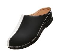 YNRENHNEE Ciabatte Ortopediche Donna Estive Chiuse Davanti Ciabatte Zeppa Comode Slip On Ultra Pantofole Antiscivolo Leggeri Morbido Sandali Eleganti Traspiranti Scarpe da Camminata Cuscino d'Aria