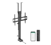 ynVISION.DESIGN Supporto motorizzato per TV da 43 a 88 pollici, distanza di viaggio da 47 pollici, telecomando RF e controllo vocale WiFi, installazione a pavimento/soffitto, max VESA 600 x 400