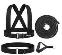 YNXing - Corda di resistenza per allenamento con forza esplosiva, per migliorare velocità, resistenza e forza, Black-16.4ft Kit