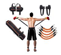 YNXing Strength Training Rope per Boxe, Basket, Scherma Allenamento Resistenza Corda Blu Stretch Cord Tensione Corda Attrezzature per Il Fitness (Kit Arancione)