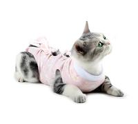 YNYCIPZ Body Post-Operatori per Gatti,Tuta per Il Recupero del Gatto, Tuta per Il Recupero del Gatto Post-Castrato con Corsetto per Gatti, ferita Addominale Anti-leccamento (Rosa, L)