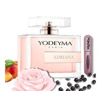 Yo.dey.ma Adriana Profumo Donna Offerta Eau de Parfum 100 ml con Note di Ribes Nero e Rose - Idee Regalo Donna incluso MakoRex Spruzzino Nebulizzatore Portaprofumo da Viaggio Ricaricabile da 5 ml Rosa