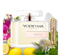 Yo.dey.ma Poetic Eau de Cologne da 100 ml - Profumo Donna Offerta Idea Regalo Donna Include MakoRex Spruzzino Nebulizzatore Portaprofumo da Viaggio Ricaricabile da 5 ml Oro