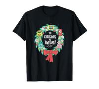 Yo Gabba Gabba! Christmas Is Awesome Wreath Maglietta