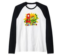 Yo Gabba Gabba! Don't Bite Your Friends Muno & Brobee TV Maglia con Maniche Raglan