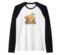 Yo Gabba Gabba! Dragon Ship Group Photo Maglia con Maniche Raglan