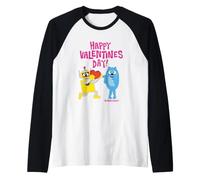 Yo Gabba Gabba! Plex Toodee Valentine's Day Maglia con Maniche Raglan