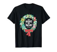Yo Gabba Gabba! The Holidays Are Awesome Wreath Maglietta