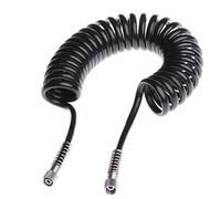 YO-HAPPY 3M 4 x 6mm Tubo Flessibile in PU Flessibile a Molla per Tubo Flessibile Nero per attrezzo Pneumatico del compressore Nuovo