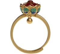 YO-HAPPY Buddismo Lotus Anello Rotante Ruota di Preghiera tibetana Buddista Anello da Dito Mantra Om