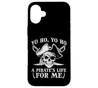 Yo Ho Yo Ho A Pirates Life Skull Crossbones Uomini Donne Bambini Custodia per iPhone 16 Plus