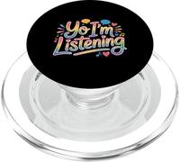 Yo I'm Listening Ascoltatore attento all'energia |- PopSockets PopGrip per MagSafe