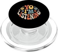 Yo I'm Listening Ascoltatore attento all'energia - PopSockets PopGrip per MagSafe