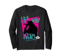 Yo! MTV Raps Rapper Silhouette Colorful Retro TV Maglia a Manica