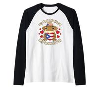 Yo Soy Boricua My Love è PR Coquí Frog Puerto Rico Maglia con Maniche Raglan