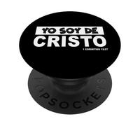 Yo Soy de Cristo, Christian Believer Faith God Religious PopSockets PopGrip Adesivo
