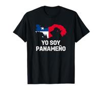 Yo Soy Panameño Bandiera Panama Mappa Pride Apparel Design Maglietta