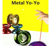 Yo-Yo in lega - Gioco all'aperto e sviluppo della coordinazione occhio-mano, regalo di Natale e Ognissanti, giocattolo rotante - Trottola in metallo resistente, azione di rotazione fluida, aiuta a ese