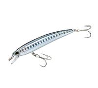 Yo-Zuri F1163-BL Pins Minnow Esca Subacquea Galleggiante, SilverBlack