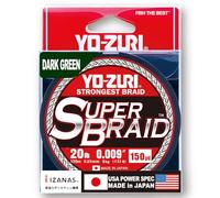 Yo-Zuri Superbraid 137,2 m Galleggiante Treccia, 9,1 Kilogram, Colore: Verde Scuro