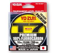 Yo-Zuri, trasparente, T7-7,3 kg-CL-200YD: T-7 Premium Fluorocarbon 7,3 kg 200yd, Unisex, Taglia unica
