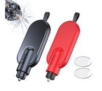 Yoaeyok 2 Pezzi Martelletto D'Emergenza Strumento Salvataggio, Martello di Emergenza per Auto, 2 in 1 Rompivetro Tagliacinture, Strumento di Fuga di Emergenza, per Auto Salvataggio