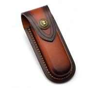 Yoaeyok Fodero per Coltelli Retrò Custodia in Pelle per Coltello Pieghevole | Porta Coltello Custodia Coltelli Tascabile Vintage Marrone, per Coltelli Pieghevoli Fino a 13,5 cm, Coltello non Incluso