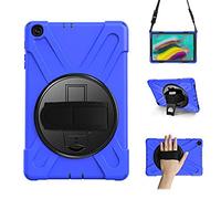 Yoagoal Case per Galaxy Tab S5E Cover Kids Protettiva Antiurto Supporto 360° Girevole con Supporto, Tracolla a Mano e Tracolla Bambini Custodia per Samsung Galaxy Tab S5E 10.5 T720 T725, Blu