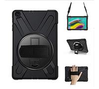 Yoagoal Case per Galaxy Tab S5E Cover kids Protettiva Antiurto supporto 360° girevole con Supporto, Tracolla a mano e Tracolla Bambini Custodia per Samsung Galaxy Tab S5E 10.5 T720 T725, Nero