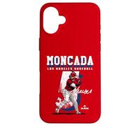 Yoan Moncada | Giocatori di baseball di Los Angeles A | MLBYMO204M Custodia per iPhone 16 Plus