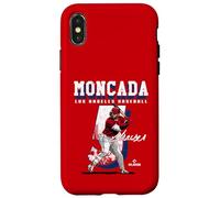 Yoan Moncada | Giocatori di baseball di Los Angeles A | MLBYMO204M Custodia per iPhone X/XS