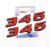 Yoaoo 2 x OEM 345 emblema 345 distintivo in lega decalcomania 3D logo di ricambio per 345 badge