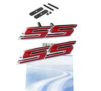 Yoaoo-oem® 1x OEM SS Emblema Grille+Decal Badge 3D per Camaro Chevrolet Gm Serie Anteriore Cromo Rosso