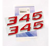 YoaooÃƒÂ‚Ã‚® 2x Red OEM 345 Emblem Badges Alloy 3d Logo for HEMI Dodge Challenger Chrysle 300c (2Red) by Yoaoo-Do