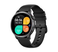 Yoateo Smartwatch da donna, durata della batteria di 1 mese, touchscreen AMOLED, impermeabile 3 ATM, fitness tracker con GPS, HR/SpO2, oltre 110 sport (nero)