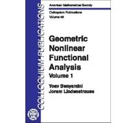 Yoav Benyamini Joram L Geometric Nonlinear Functional Analys (Copertina rigida)