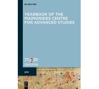 Yoav Meyrav Yearbook of the Maimonides Centre for Advanced Studies. (Tascabile)
