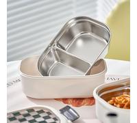 Yobadam Scatola per il Pranzo in Acciaio Inossidabile per Scuola Ufficio, | Contenitore per il pranzo isolato ermetico a tenuta stagna, che conserva il calore, per la conservazione degli alimenti