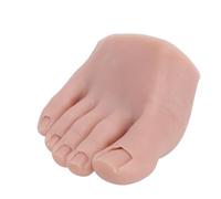 Yobadam Yobadam Piede per Allenamento in Silicone per Nail Art, Manichino Mezzo Piede per Pratica di Pedicure, Modello di Salone di Bellezza di Colore della Pelle Scura con Design Flessibile, Ideale
