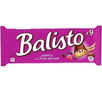 Yoberry - Confezione da 9 x 18,5 g - Yoberry - Barretta di biscotti ai cereali e cioccolato al latte Yoberry - al gusto di frutti di bosco compatibile con