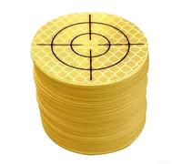 YobiLife 100 bersagli riflettenti in acrilico per stazione totale, fogli a griglia argentata da 20-60 mm per edifici, ponti, ingegneria del tunnel e misurazione delle pendenze (30 x 30)